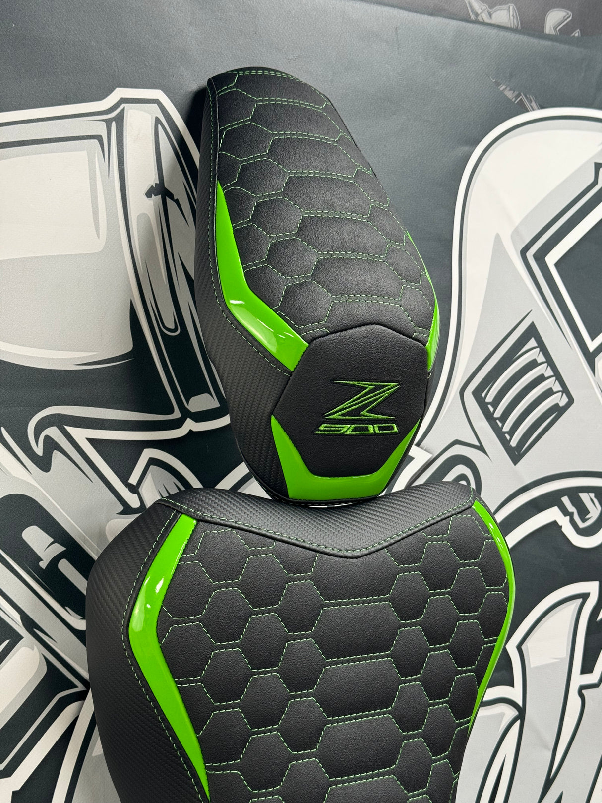 Garnissage de selle pour KAWASAKI Z 900 vert