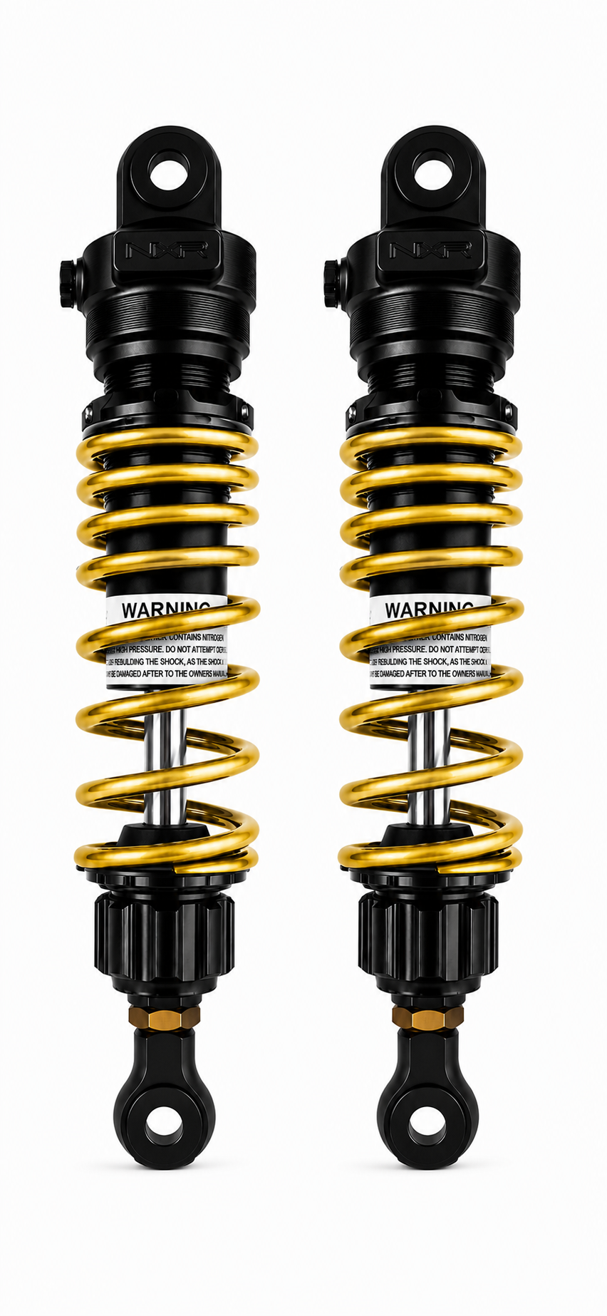 Paire d'amortisseurs arrière réglables NXR RS1 Low Rider 280 mm — Honda Monkey 125 (JB02/JB03/JB05) & Dax 125 (JB04/JB06)