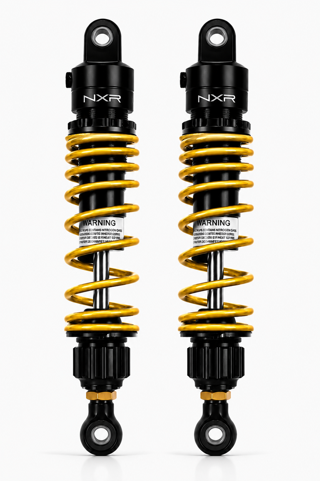 Paire d'amortisseurs arrière réglables NXR RS2 — 330 mm (origine) / 350 mm Off Road — Honda Monkey 125 (JB02/JB03/JB05) & Dax 125 (JB04/JB06)