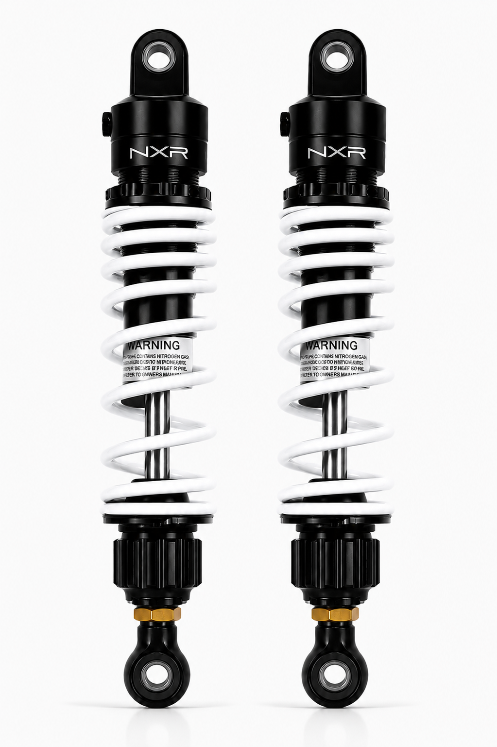 Paire d'amortisseurs arrière réglables NXR RS2 — 330 mm (origine) / 350 mm Off Road — Honda Monkey 125 (JB02/JB03/JB05) & Dax 125 (JB04/JB06)