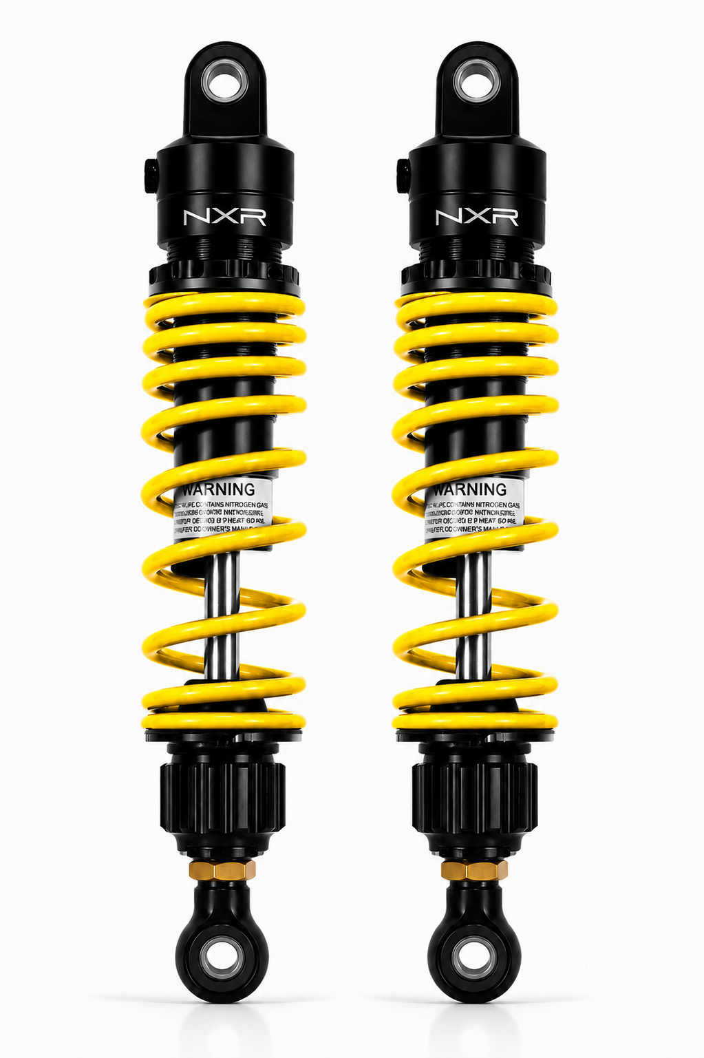Paire d'amortisseurs arrière réglables NXR RS2 — 330 mm (origine) / 350 mm Off Road — Honda Monkey 125 (JB02/JB03/JB05) & Dax 125 (JB04/JB06)