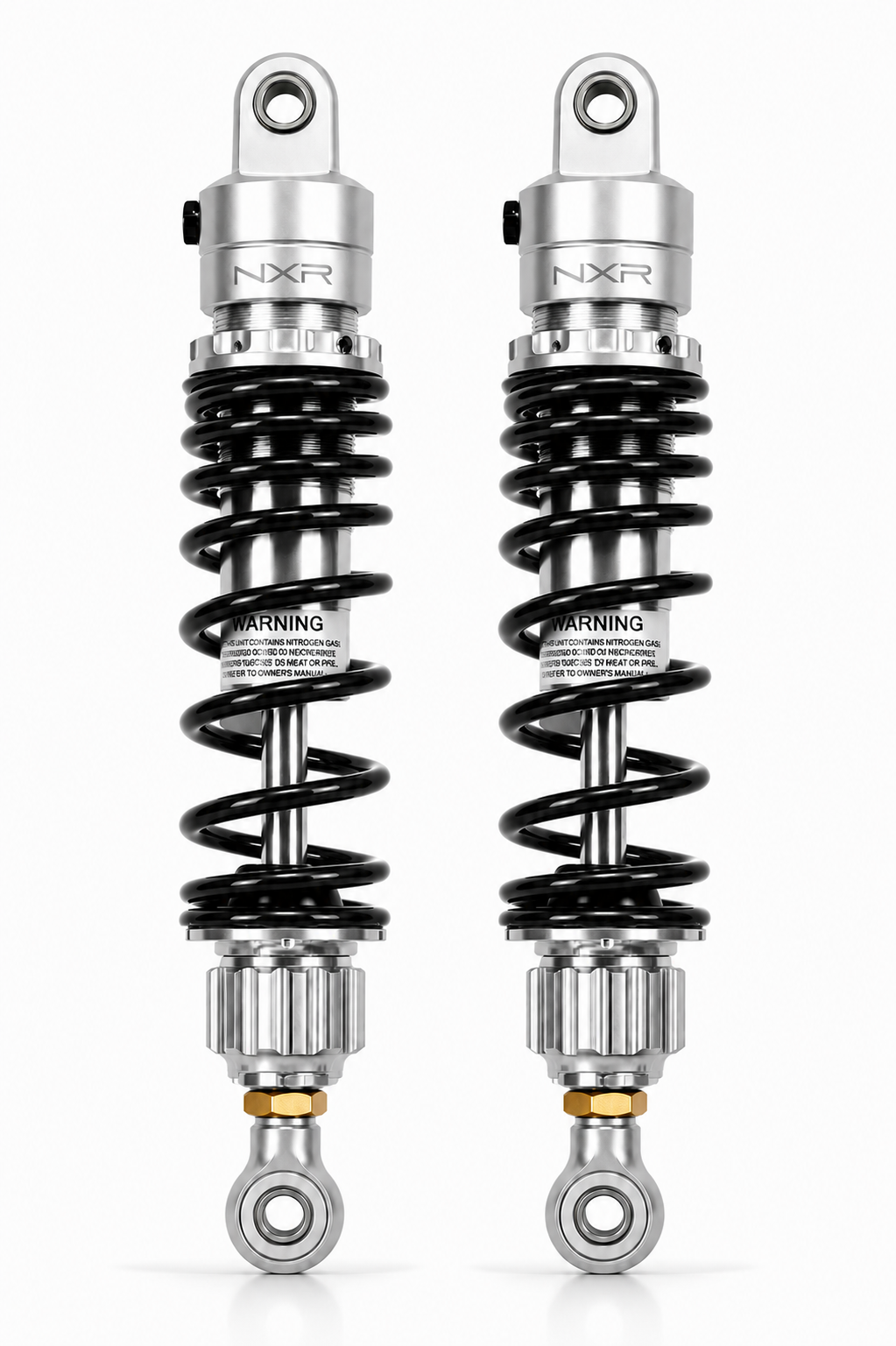 Paire d'amortisseurs arrière réglables NXR RS2 — 330 mm (origine) / 350 mm Off Road — Honda Monkey 125 (JB02/JB03/JB05) & Dax 125 (JB04/JB06)