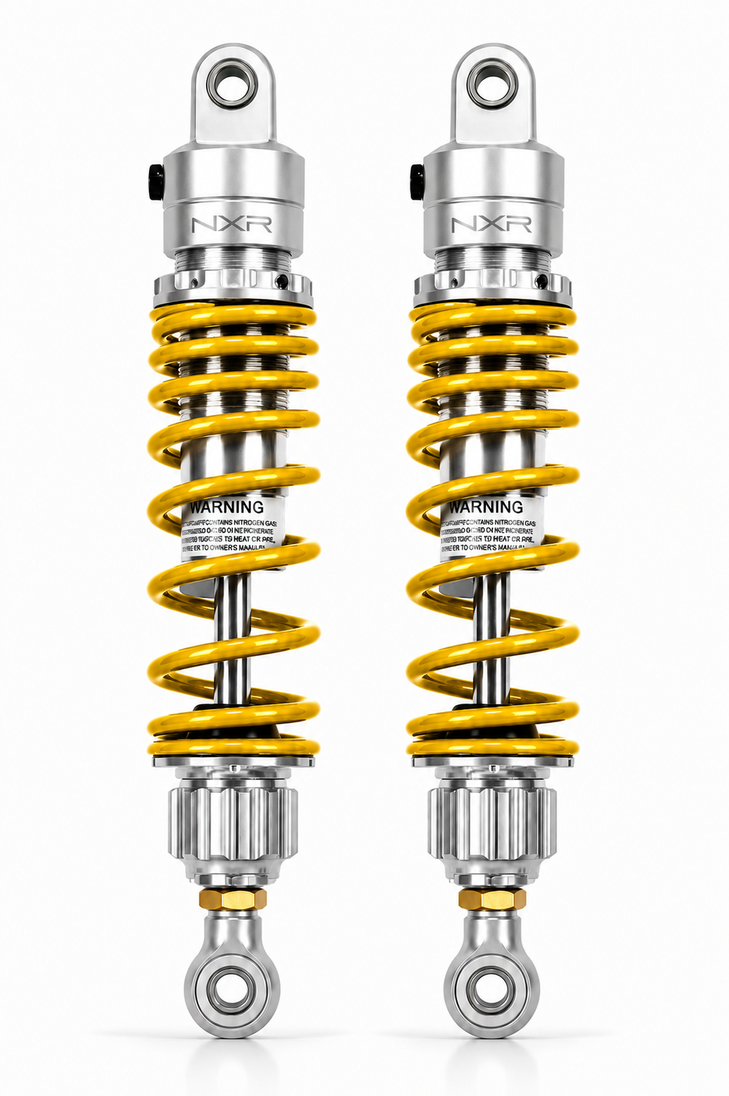 Paire d'amortisseurs arrière réglables NXR RS2 — 330 mm (origine) / 350 mm Off Road — Honda Monkey 125 (JB02/JB03/JB05) & Dax 125 (JB04/JB06)