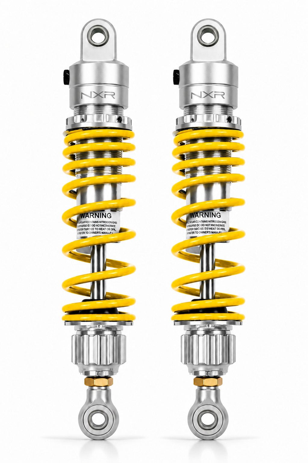 Paire d'amortisseurs arrière réglables NXR RS2 — 330 mm (origine) / 350 mm Off Road — Honda Monkey 125 (JB02/JB03/JB05) & Dax 125 (JB04/JB06)