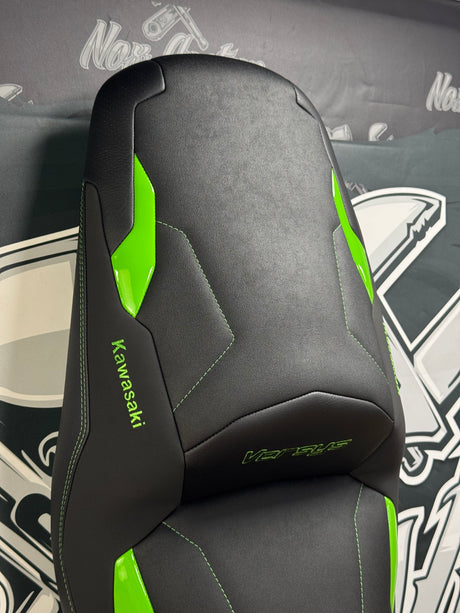 detail selle passager Kawasaki sur-mesure