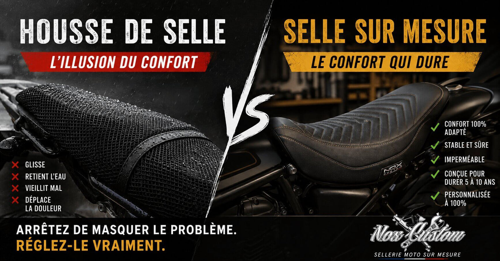 différence entre housse de selle et selle sur-mesure : avantages et limites