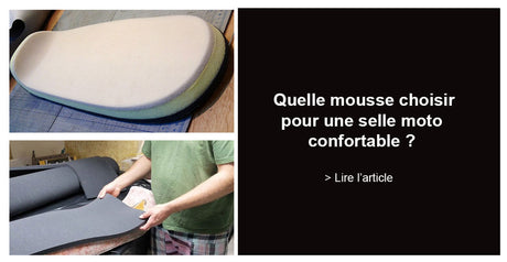 quelle mousse pour selle moto confortable