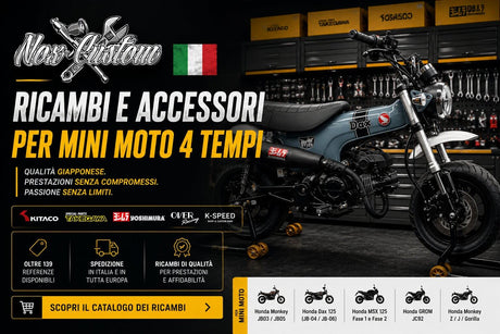 Perché comprare pezzi di Ricambi per mini moto in italia da Nox Custom ?