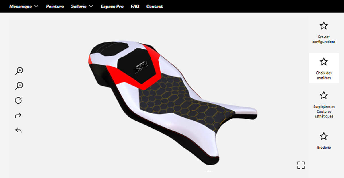 Créer votre Selle Moto sur-mesure en ligne avec NoxCustom
