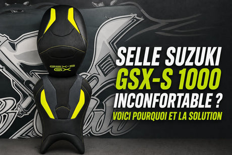 Selle Suzuki GSX-S 1000 sur-mesure pour améliorer le confort et remplacer la selle d’origine inconfortable
