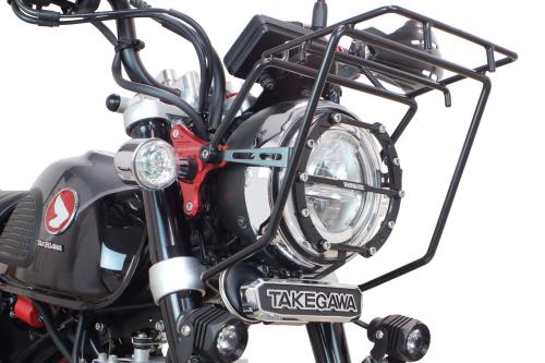 Protège-phare (CNC, Noir) - TAKEGAWA - Honda Monkey / Dax