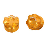 Bouchons supérieurs de fourche alu CNC (paire) — Kitaco — Honda Monkey 125, Dax 125, MSX 125 & Grom (502-1001090)