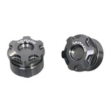 Bouchons supérieurs de fourche alu CNC (paire) — Kitaco — Honda Monkey 125, Dax 125, MSX 125 & Grom (502-1001090)