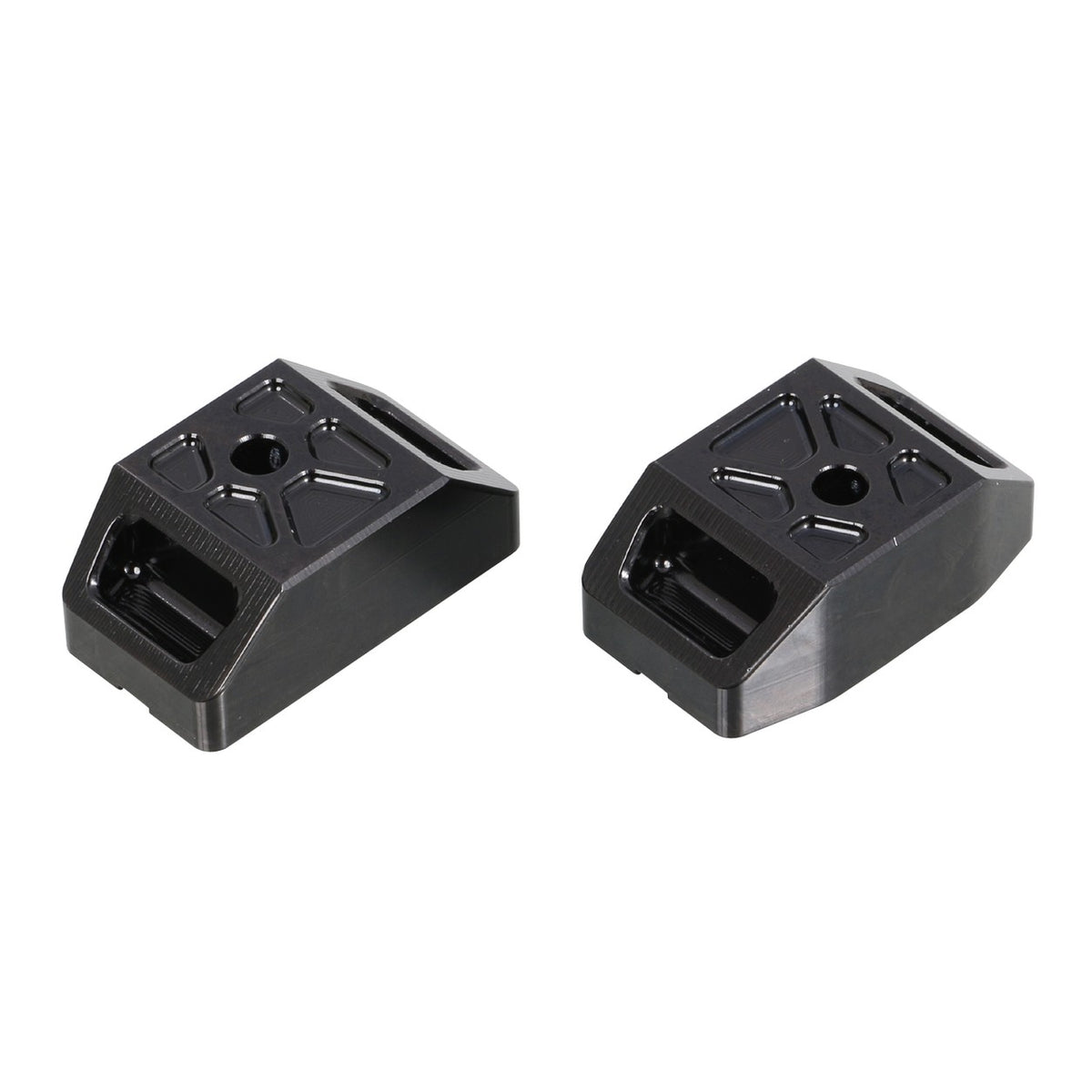 Caches de tendeurs de chaîne alu CNC (paire) — Kitaco — Honda Dax 125 JB-04 / JB-06 & Grom JC92 (519-1452920)
