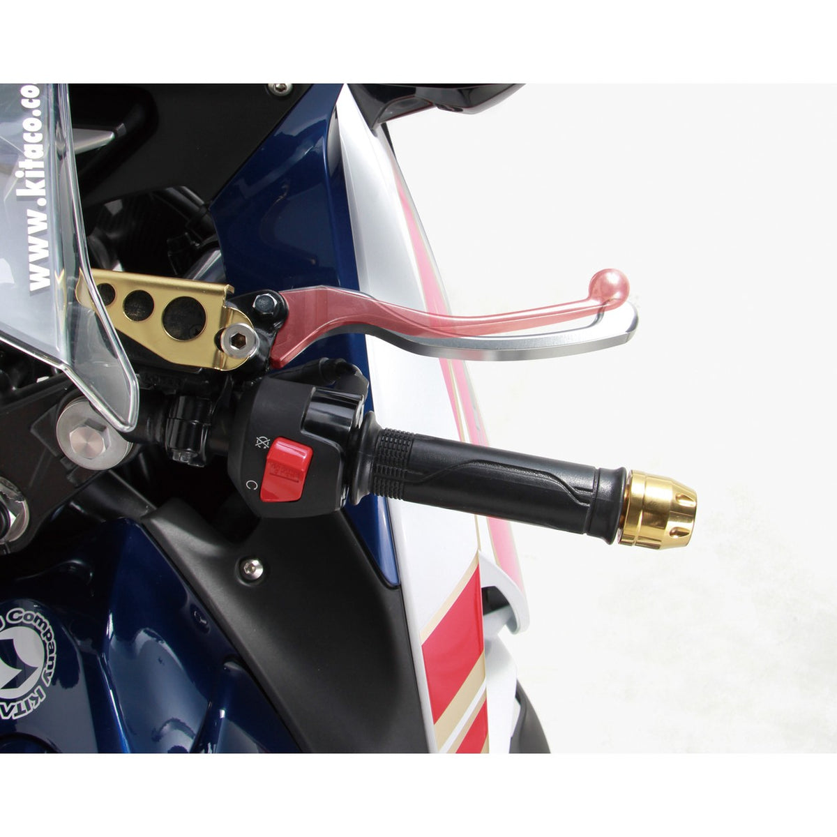Leviers courts alu (paire) — Kitaco — Honda Monkey 125 JB-02 / JB-03 / JB-05, MSX 125 & Grom JC92 (525-1818200)