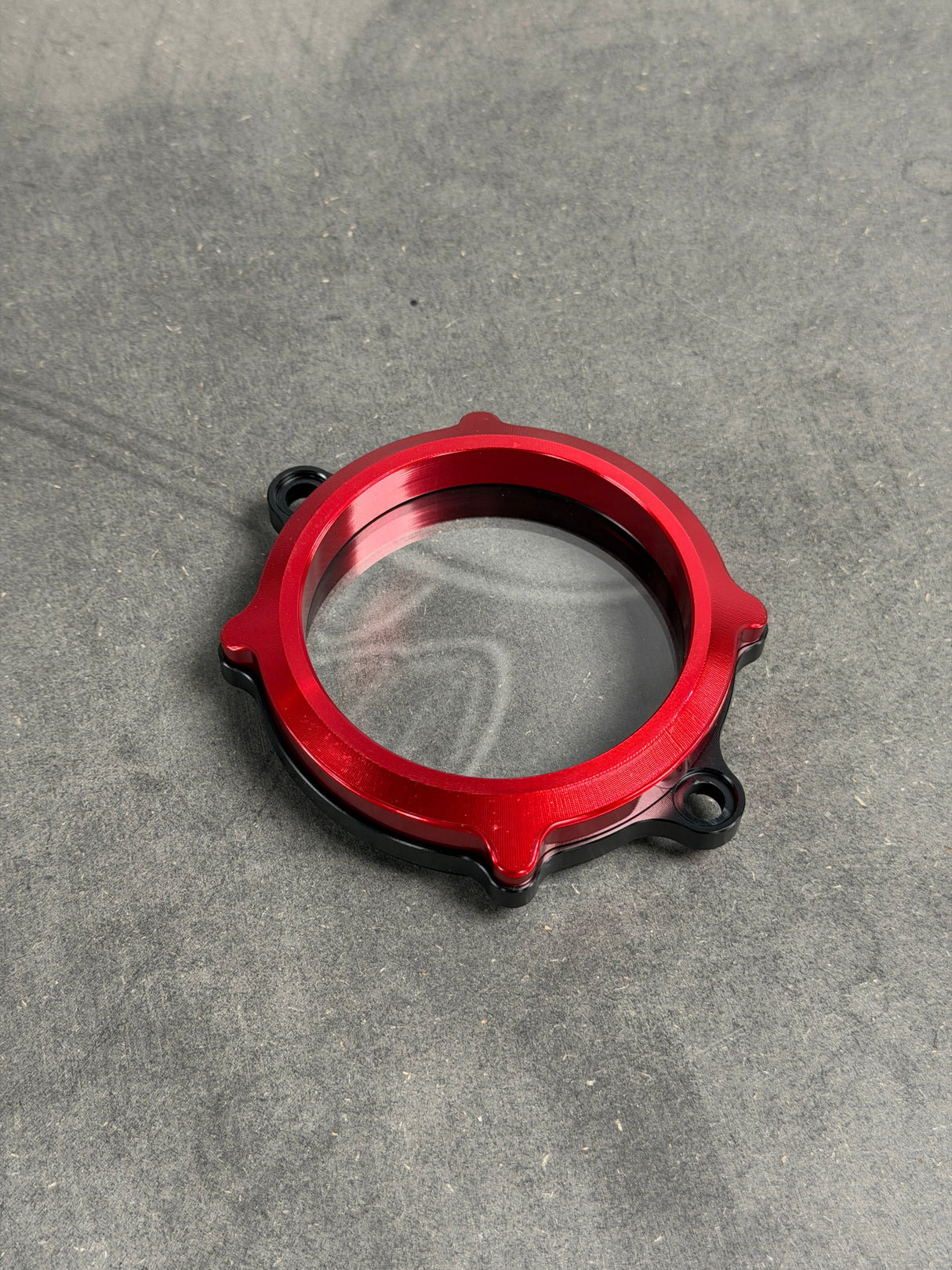 Carter transparent de couronne de distribution