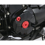 Bouchons de carter (calage / volant moteur) alu CNC — Kitaco — Honda Monkey 125, Dax 125, MSX 125 & Grom (753-1001050)