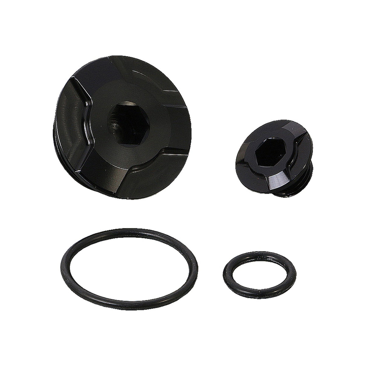 Bouchons de carter (calage / volant moteur) alu CNC — Kitaco — Honda Monkey 125, Dax 125, MSX 125 & Grom (753-1001050)