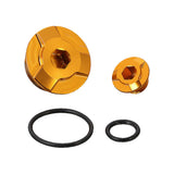 Bouchons de carter (calage / volant moteur) alu CNC — Kitaco — Honda Monkey 125, Dax 125, MSX 125 & Grom (753-1001050)