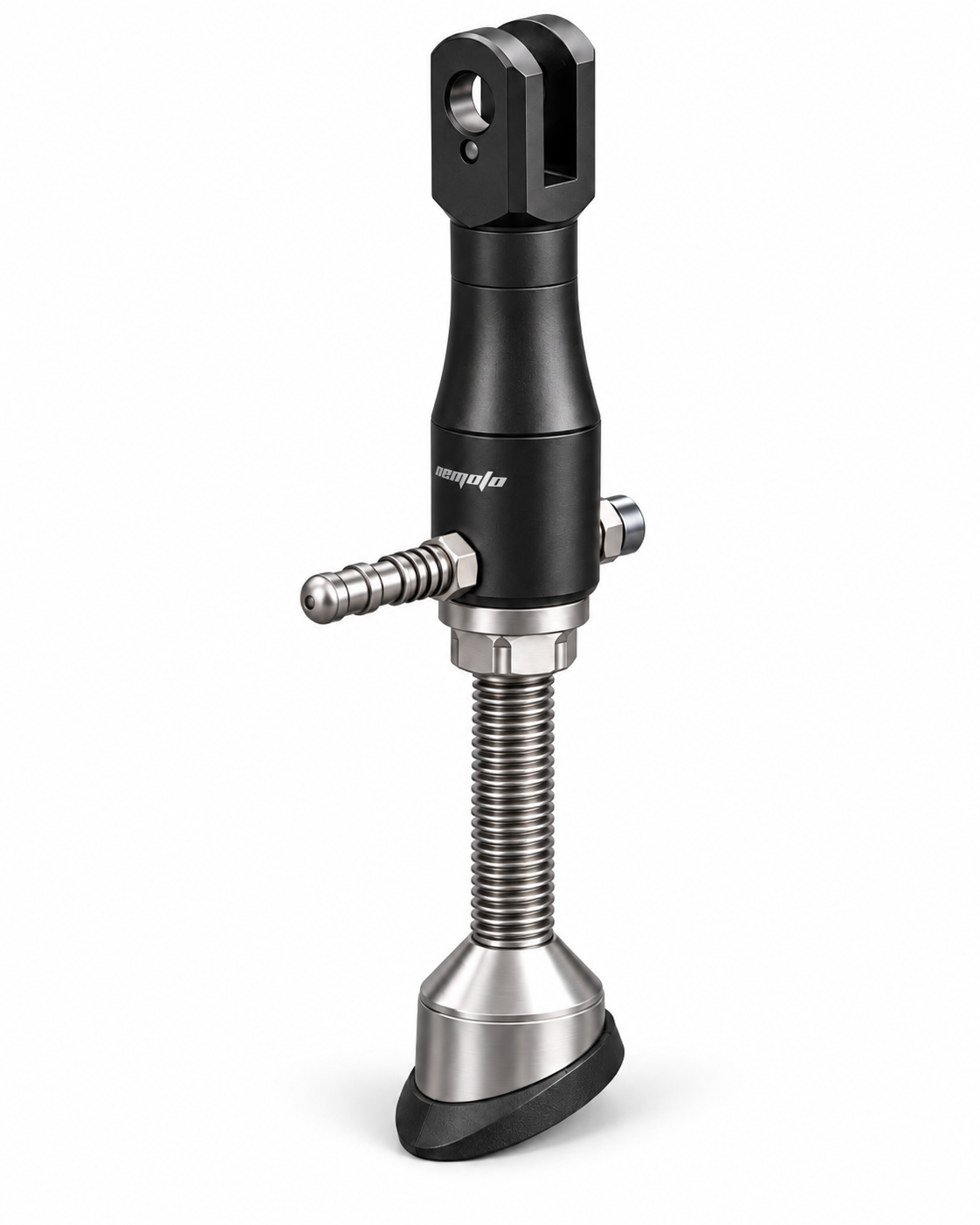Béquille CNC réglable 14 à 18 cm pour moto rabaissée — NEMOTO — Honda Monkey 125, Dax 125, Grom / MSX