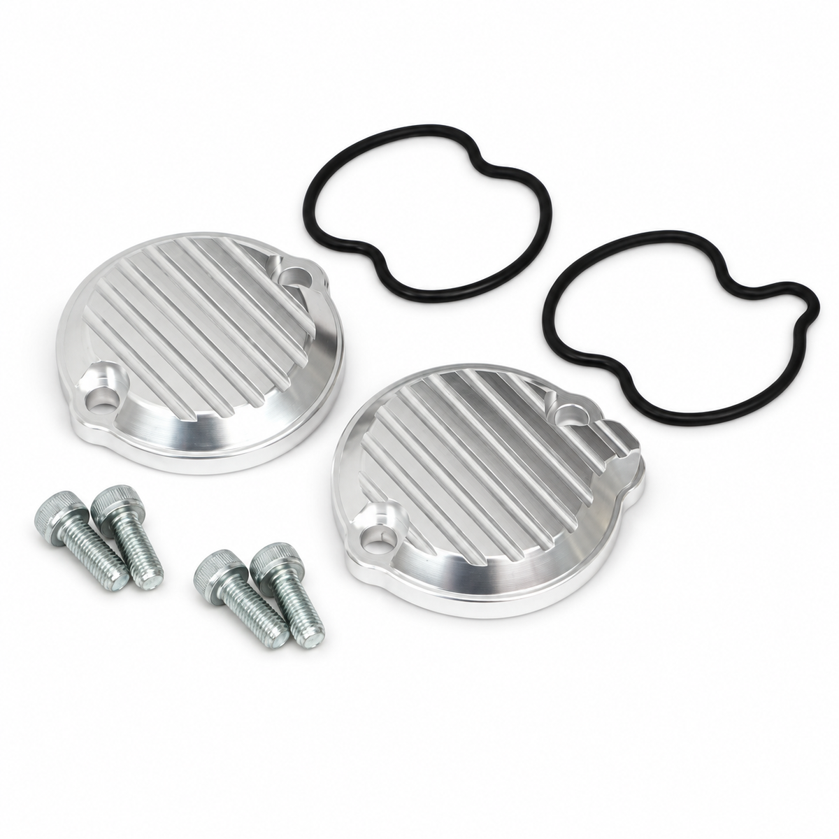 Caches de réglage des soupapes aluminium usiné — TAKEGAWA — Honda Monkey 125, Dax 125 & Grom (01-18-0022)