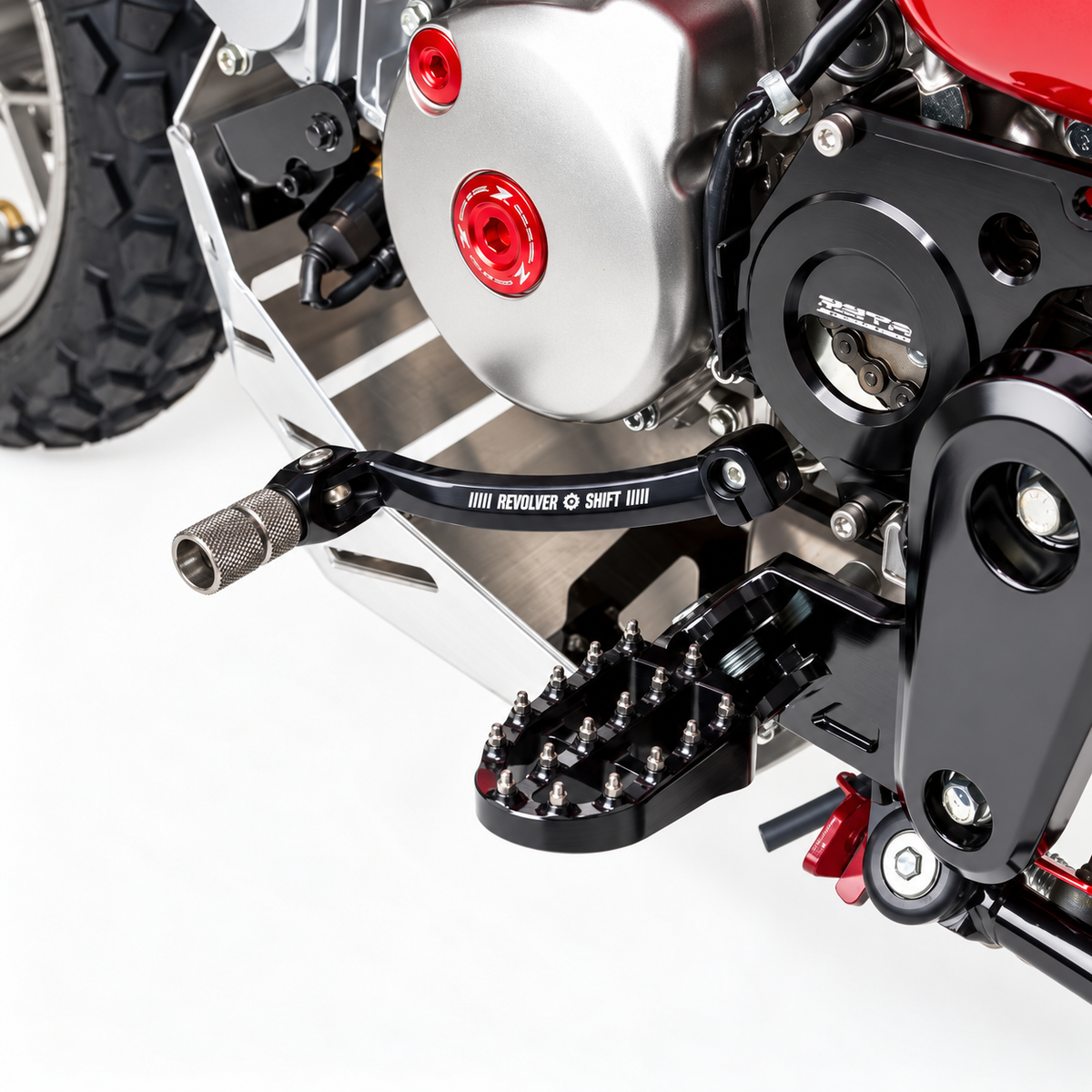 Sélecteur de vitesse Revolver — ZETA — Honda Monkey 125 / MSX / Grom / Dax 125 (F6742)