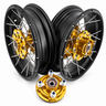 Paire de roues à rayons tubeless 12" — NXR Parts — Honda Monkey 125, Dax 125, Grom / MSX