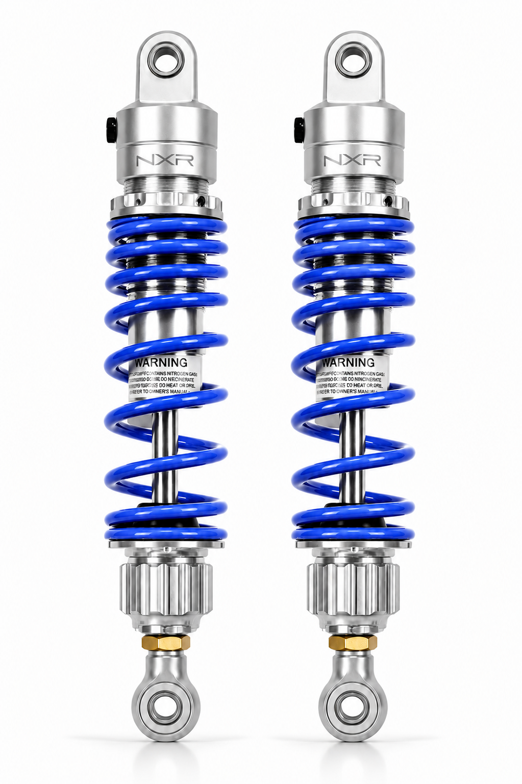 Paire d'amortisseurs arrière réglables NXR RS2 — 330 mm (origine) / 350 mm Off Road — Honda Monkey 125 (JB02/JB03/JB05) & Dax 125 (JB04/JB06)
