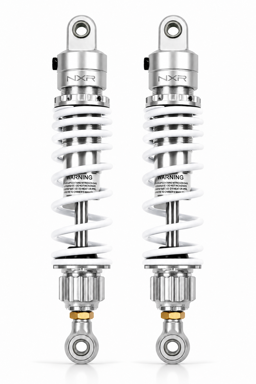Paire d'amortisseurs arrière réglables NXR RS2 — 330 mm (origine) / 350 mm Off Road — Honda Monkey 125 (JB02/JB03/JB05) & Dax 125 (JB04/JB06)