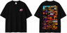 T-shirt Oversized NoxCustom GTA Édition — 100 % coton 300 g/m² (Noir / Rose)