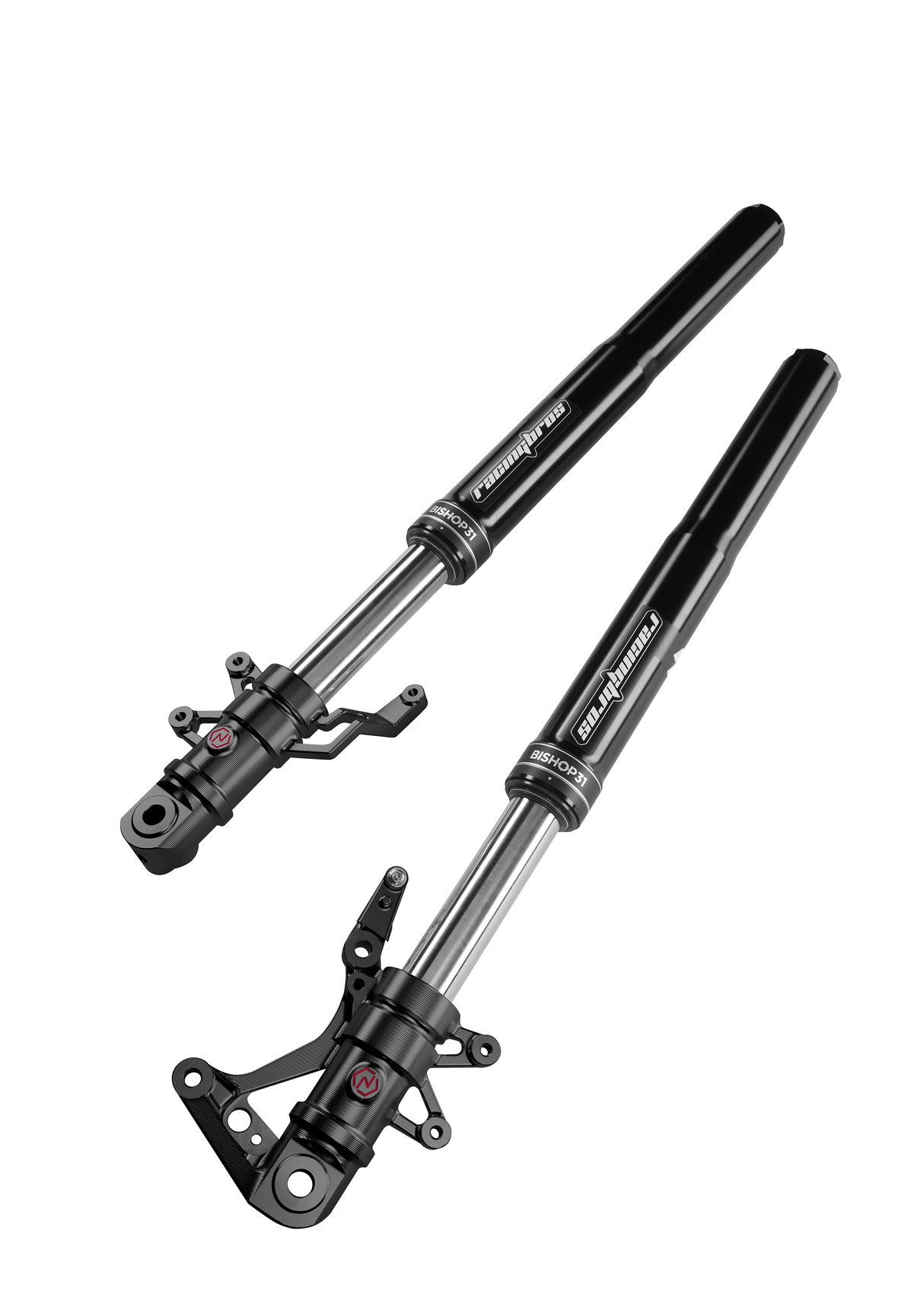Fourche complète réglable BISHOP31 — RACING BROS — Honda Monkey 125, Dax 125, Grom / MSX