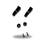 Tendeurs de chaîne alu CNC noir (paire) — NXR Parts — Honda Dax 125 JB04 / JB06