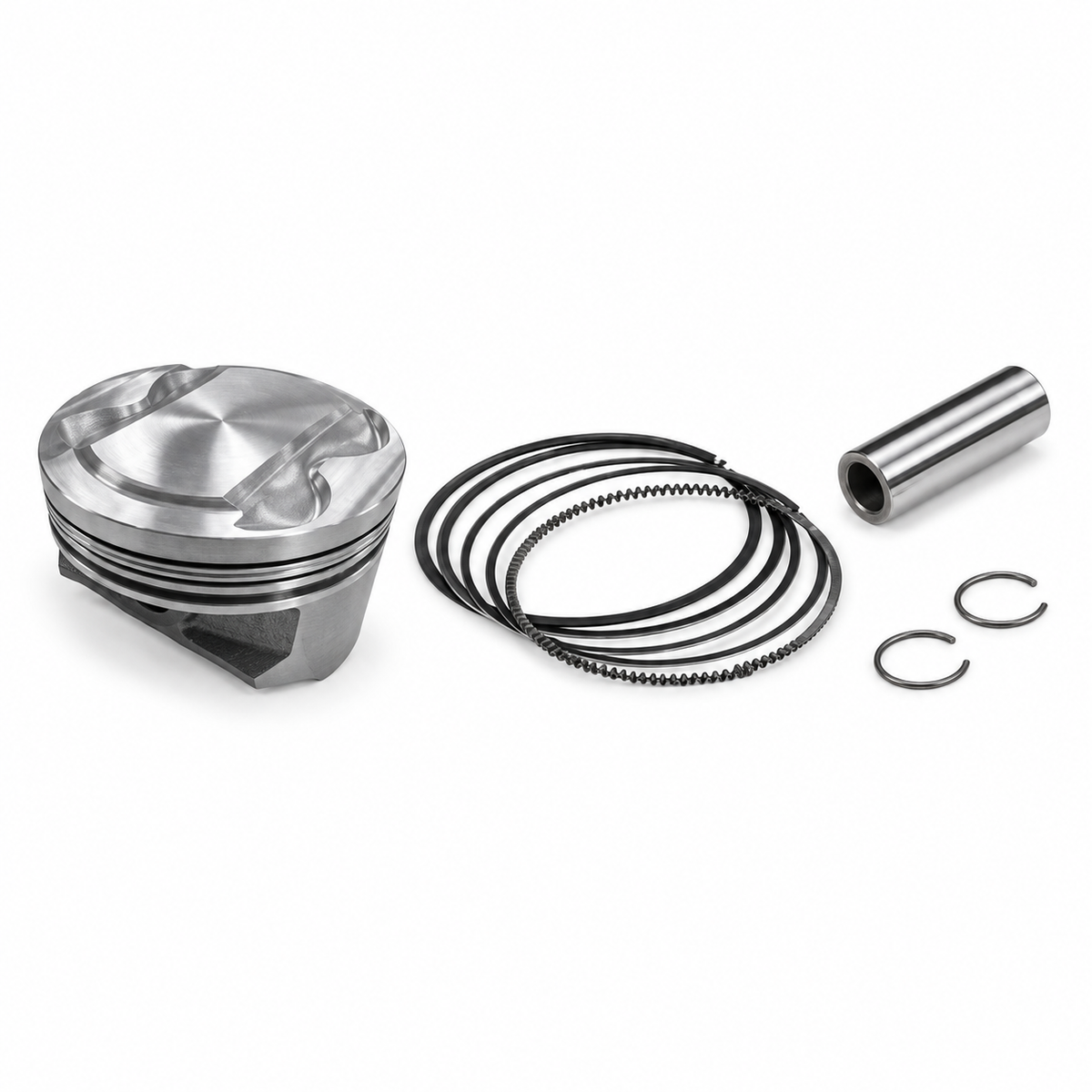 Kit piston 181cc φ63 pour haut moteur Super Head 4V+R — Takegawa — Honda Monkey 125 JB02, MSX 125 & Grom JC61/JC75 (01-02-0242)