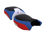 selle BMW 1250 GS2 rouge bleu et noir
