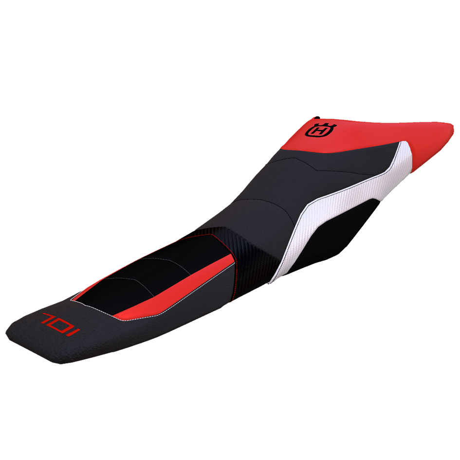 garnissage selles Husqvarna 701 rouge